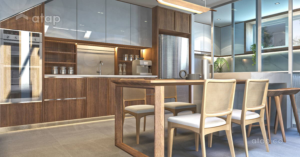 Contemporary Modern Dining Room Kitchen terrace design ideas & photos ...