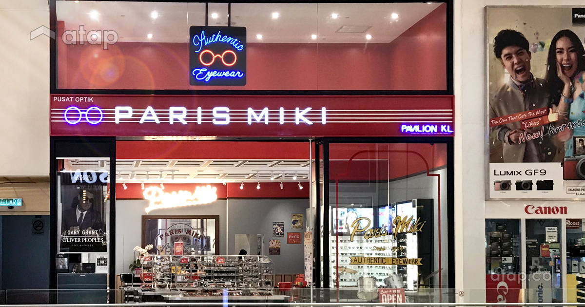 Paris Miki Pavilion Kuala Lumpur interior design renovation ideas
