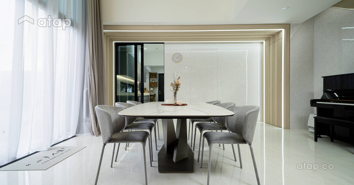 Modern Zen Dining Room semi-detached design ideas & photos Malaysia ...