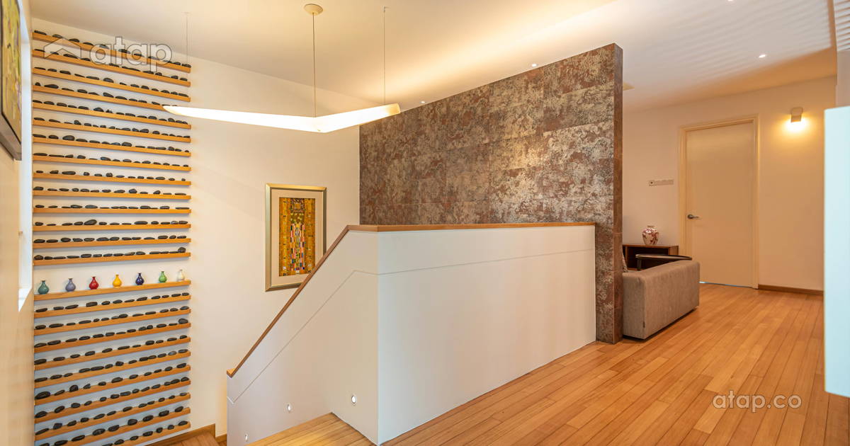 Modern Zen Family Room semi-detached design ideas & photos Malaysia ...