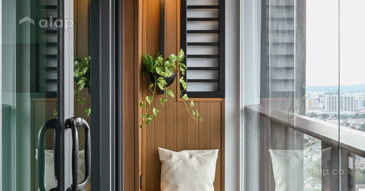 Contemporary Balcony condominium design ideas & photos Malaysia | Atap.co