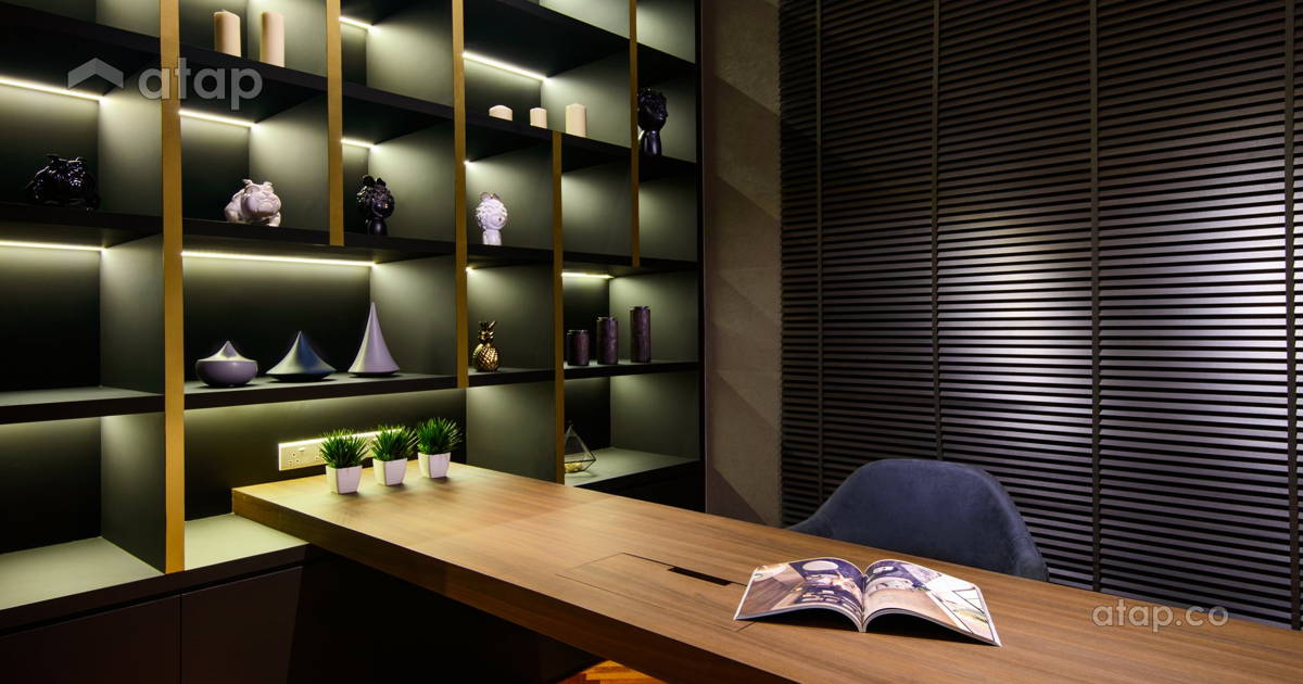 Picture of Contemporary Modern Study Room condominium design ideas & photos ...