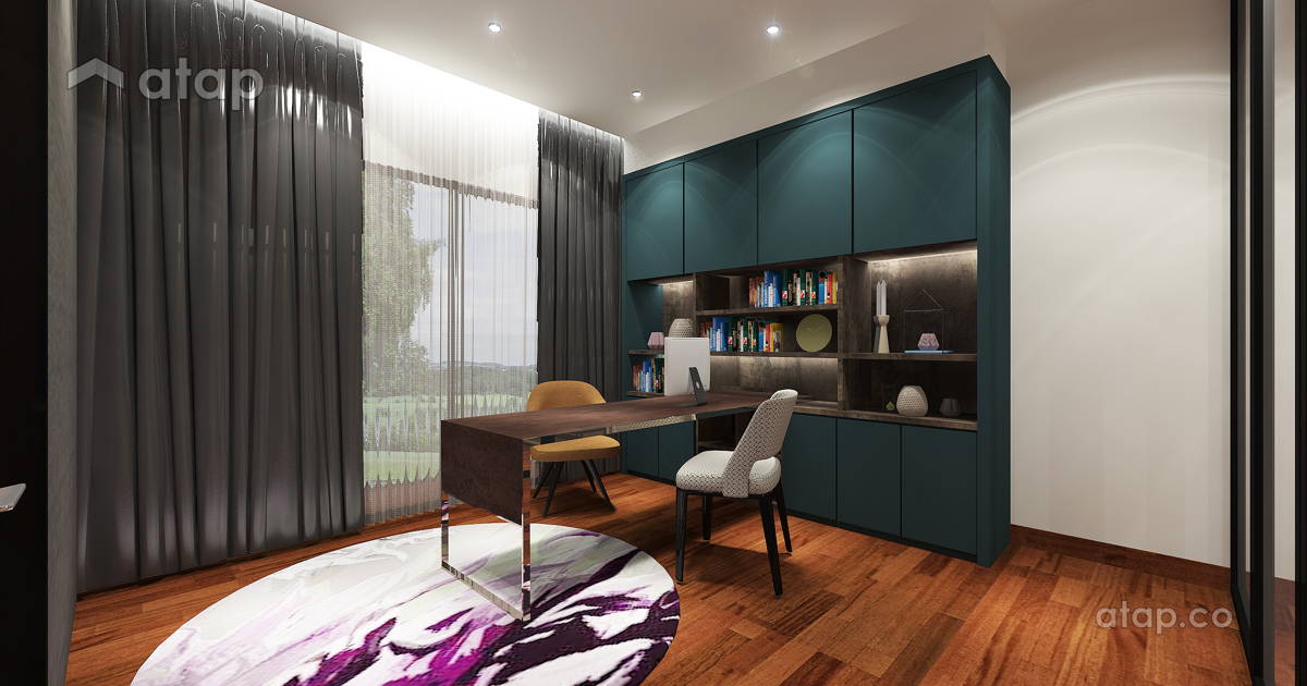 Contemporary Modern Office terrace design ideas & photos Malaysia | Atap.co
