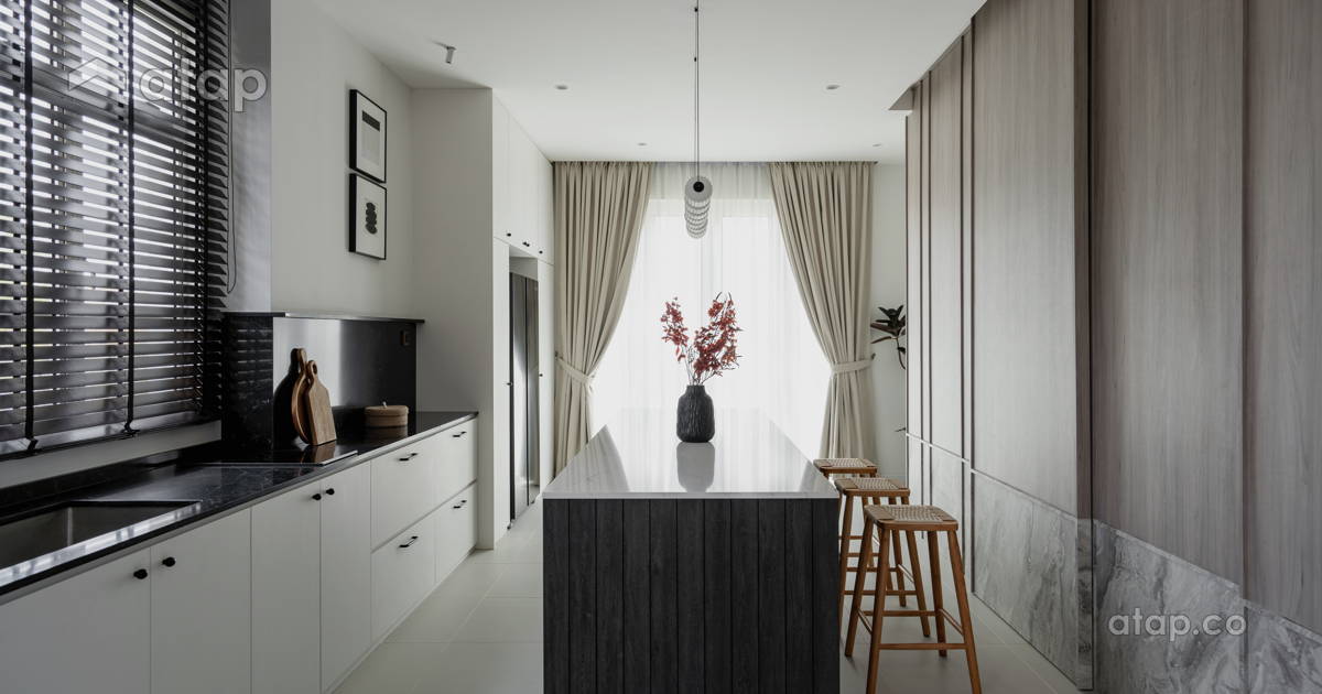 Asian Industrial Kitchen bungalow design ideas & photos Malaysia | Atap.co