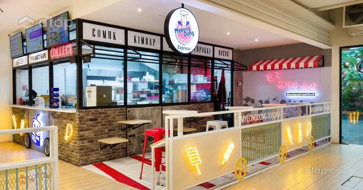 Toppoki Aeon Minimalistic Modern F&B shopping mall design ideas & photos Malaysia ...