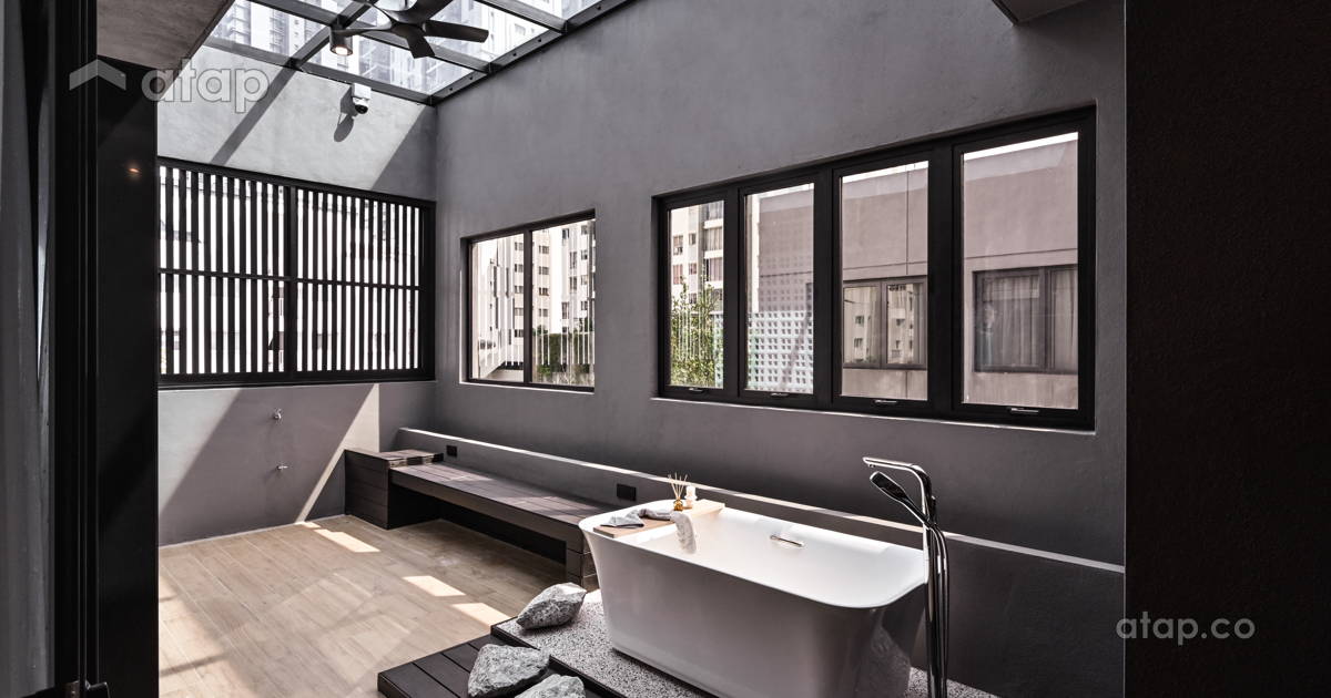 Modern Balcony Bathroom semi-detached design ideas & photos Malaysia ...