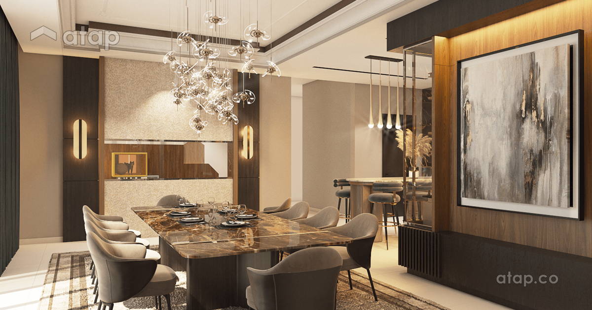 Contemporary Modern Dining Room bungalow design ideas & photos Malaysia ...