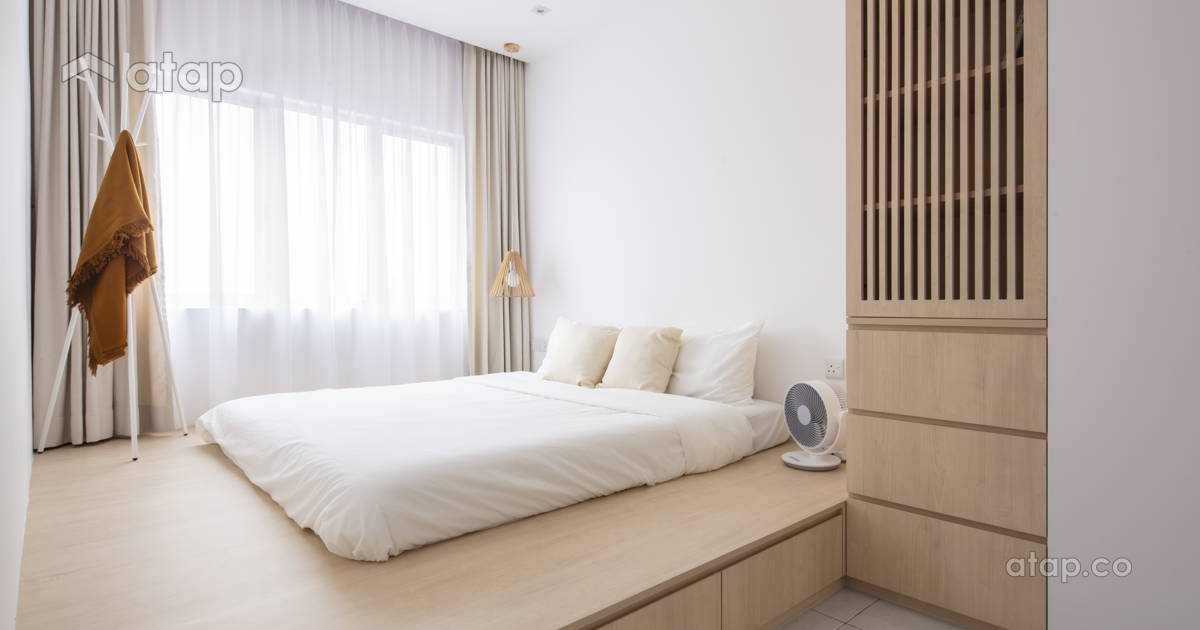 Asian Zen Bedroom condominium design ideas & photos Malaysia | Atap.co