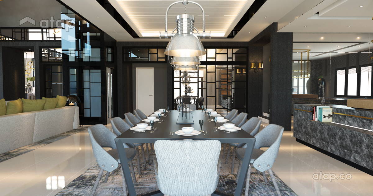 Contemporary Modern Dining Room bungalow design ideas & photos Malaysia ...
