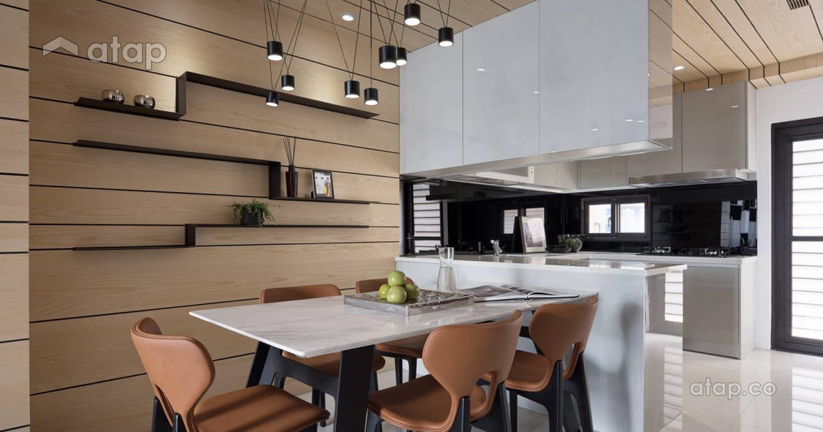Contemporary Dining Room Semi Detached Design Ideas Photos Malaysia Atap Co