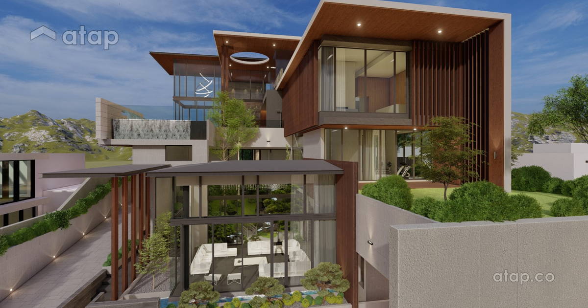 Contemporary Minimalistic Exterior bungalow design ideas & photos