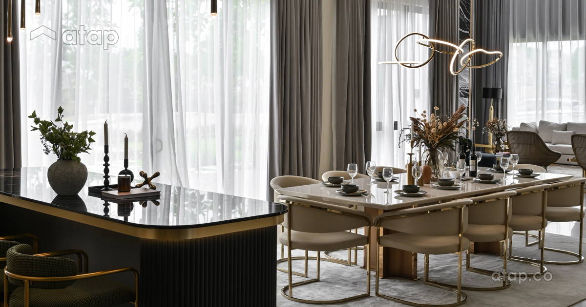 Classic Modern Dining Room bungalow design ideas & photos Malaysia ...