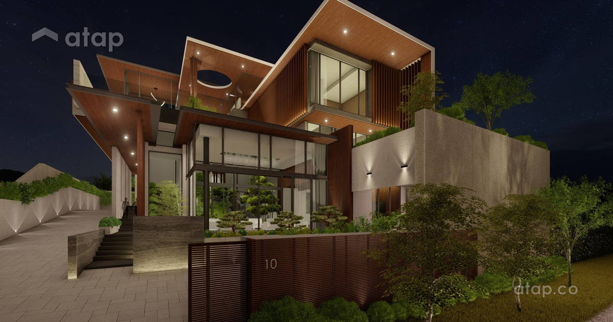 Contemporary Modern Exterior bungalow design ideas & photos Malaysia