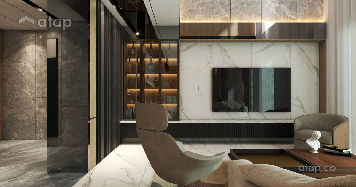 Curated visual reference: Renovated Penthouse Floor Ideas Reference: Modern Luxury Skyvue Penthouse Interior Design Renovation Ideas