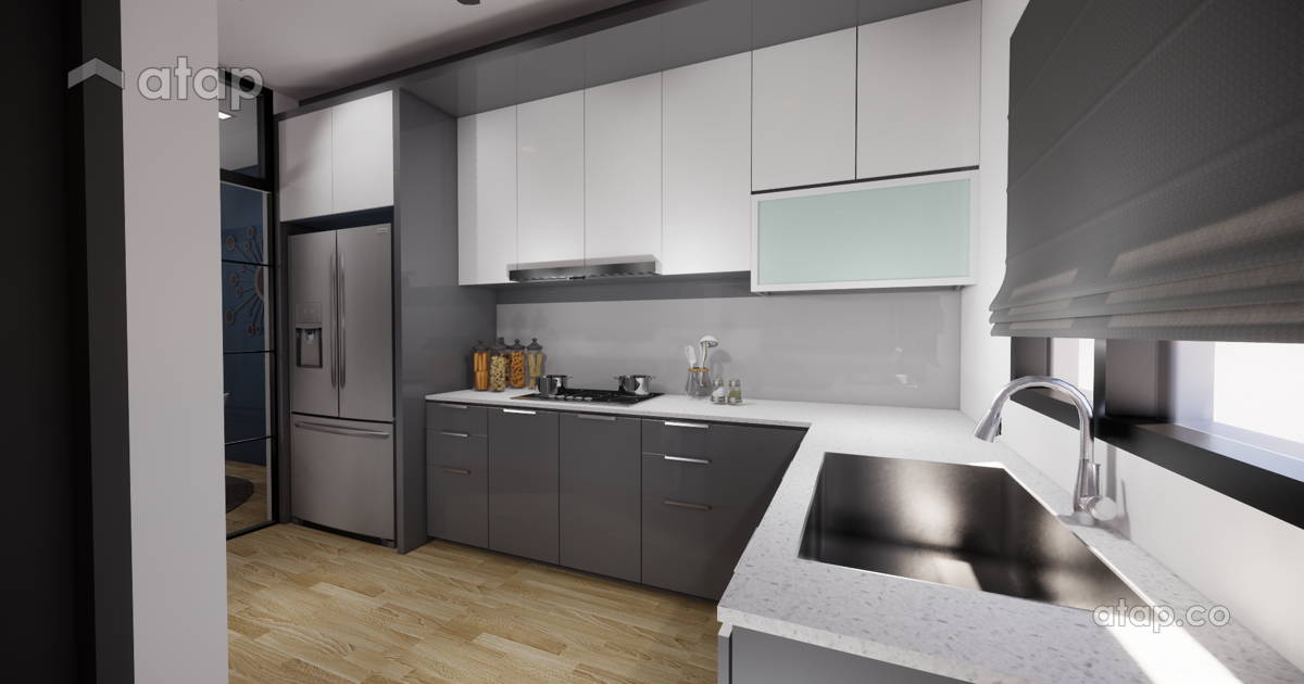 Modern Kitchen terrace design ideas & photos Malaysia | Atap.co