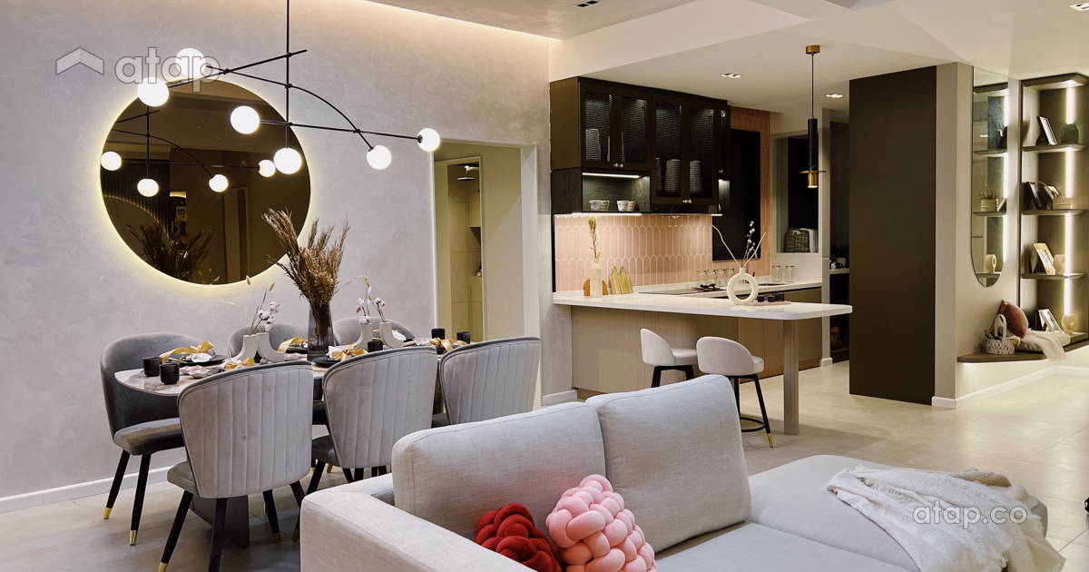 Minimalistic Zen Dining Room Living Room condominium design ideas ...