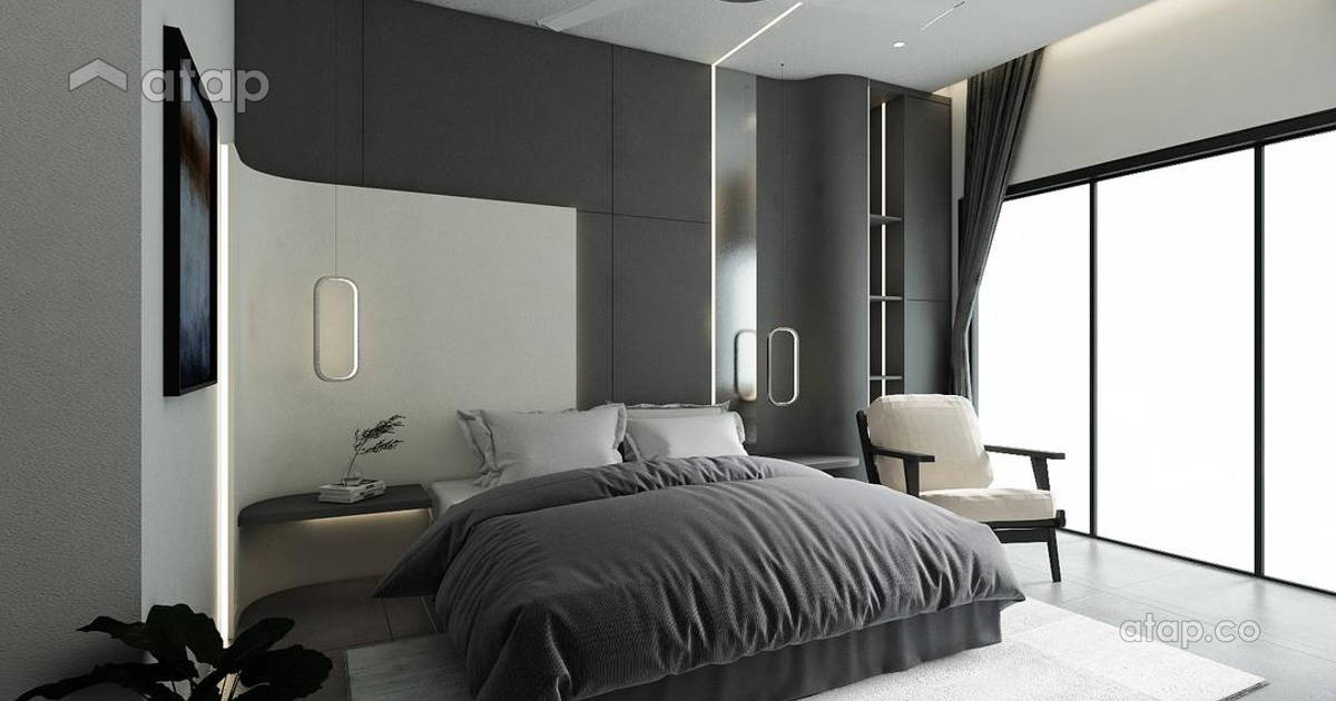 Contemporary Modern Bedroom townhouse design ideas & photos Malaysia ...