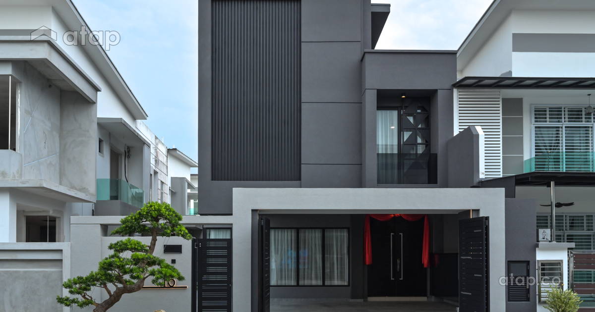 Contemporary Modern Exterior semidetached design ideas & photos