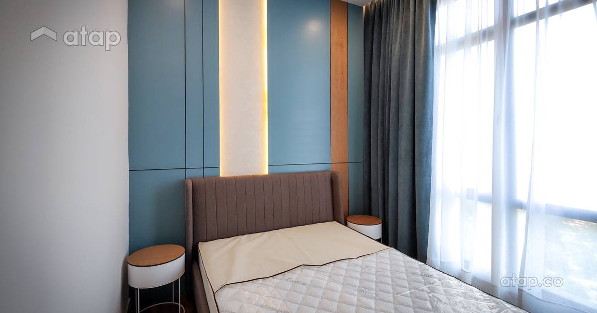 Modern Zen Bedroom condominium design ideas & photos Malaysia | Atap.co