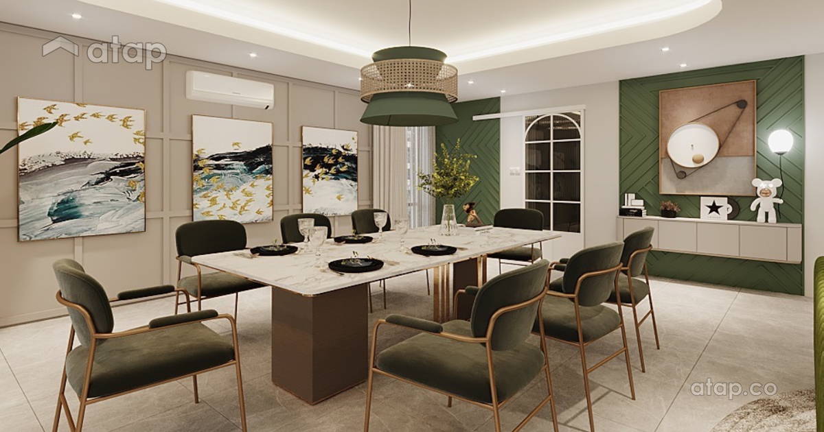 Classic Modern Dining Room condominium @ Neo classic Residence 22 | K&J ...