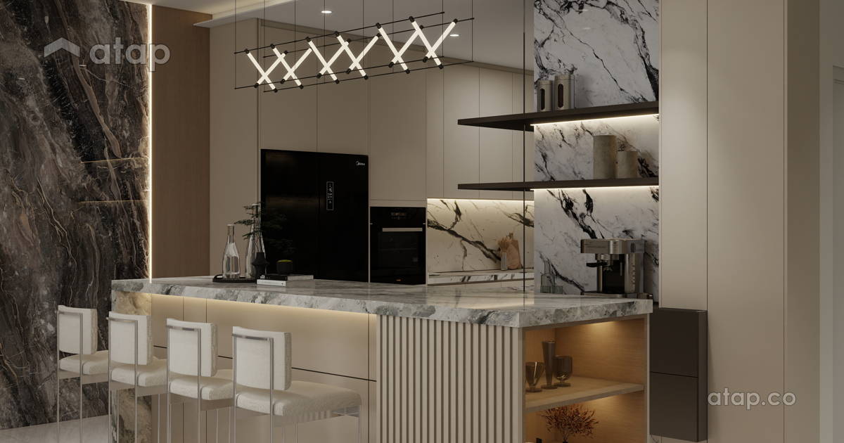 Modern Kitchen bungalow design ideas & photos Malaysia | Atap.co