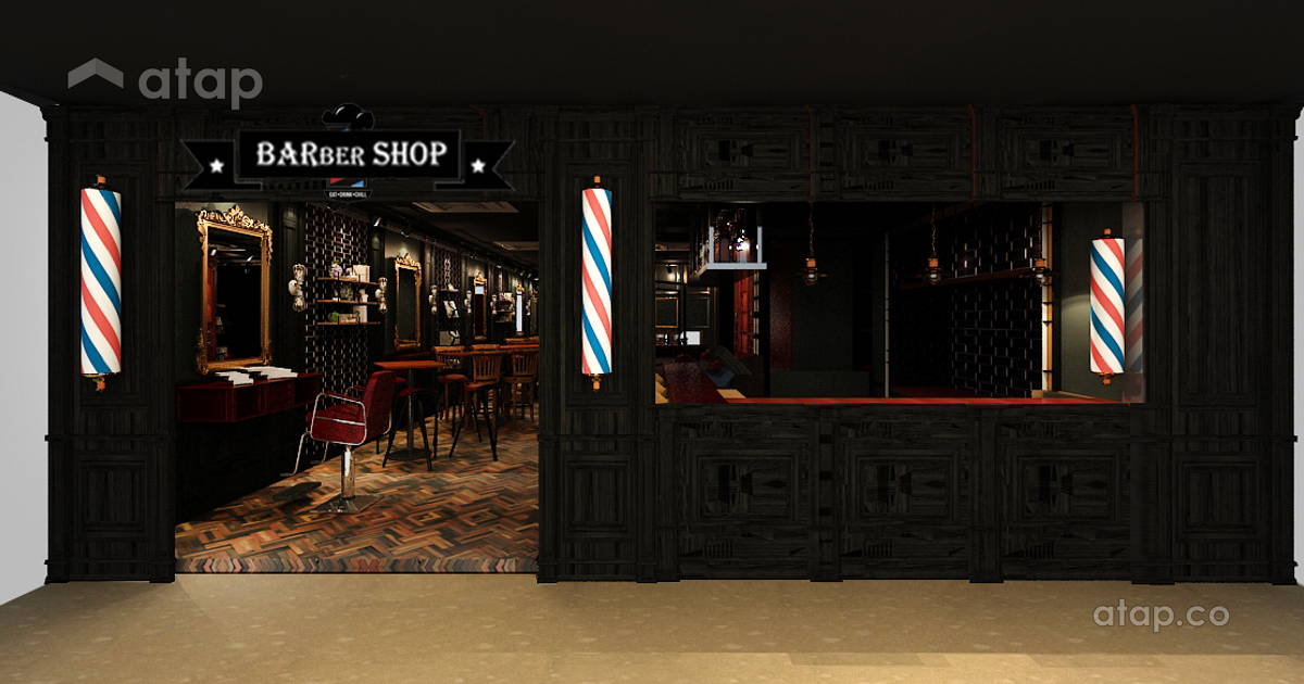 Barber Bar & Cafe @ Bukit Jalil interior design renovation ideas ...