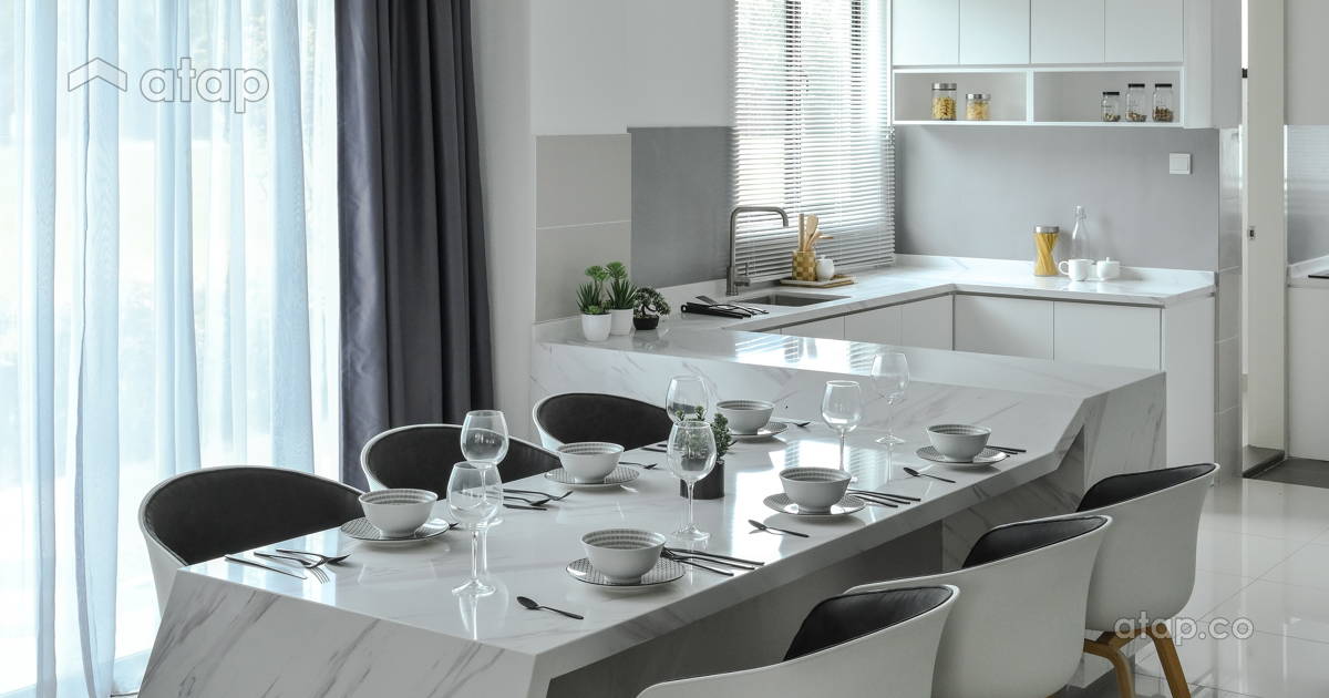Rt1 Kitchen Contemporary Dining Room Kitchen terrace design ideas & photos Malaysia ...