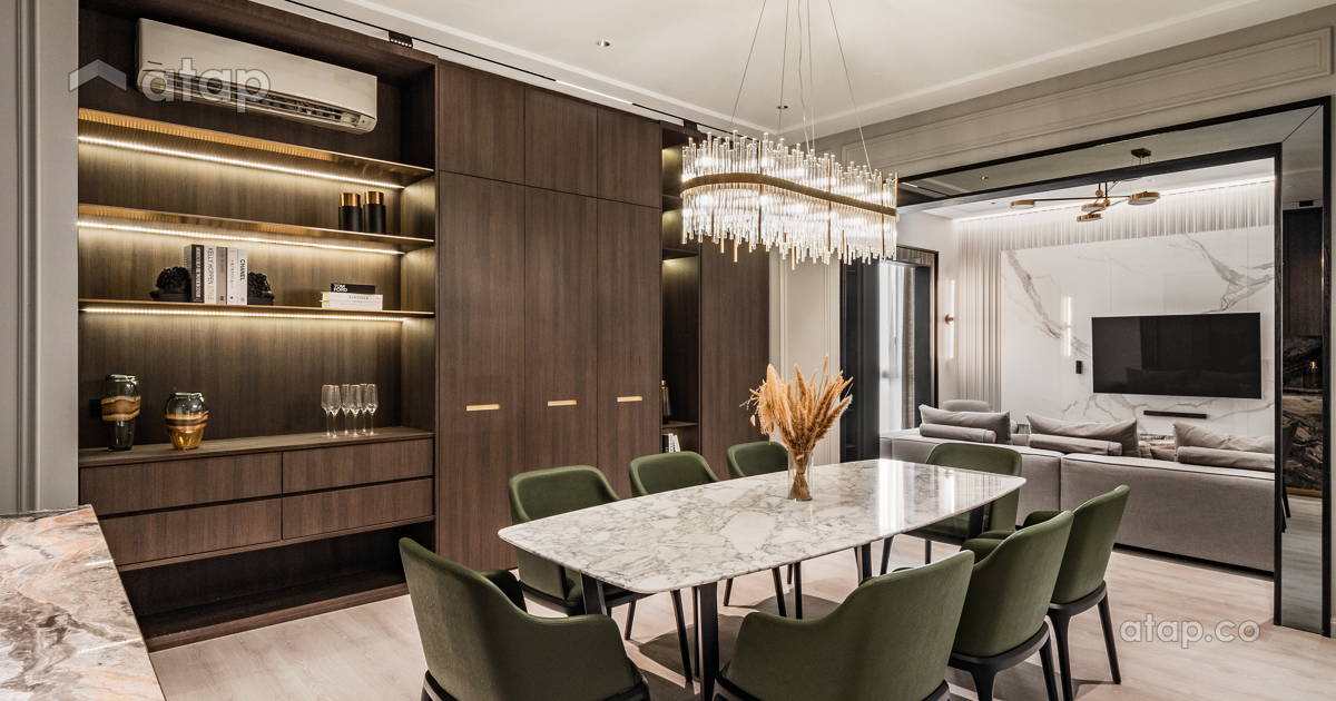 Picture of Minimalistic Modern Dining Room Living Room condominium design ideas ...