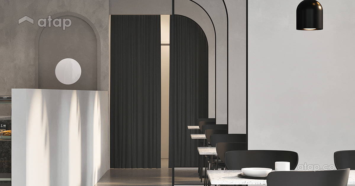 Industrial Minimalistic shophouse design ideas & photos Malaysia Atap.co