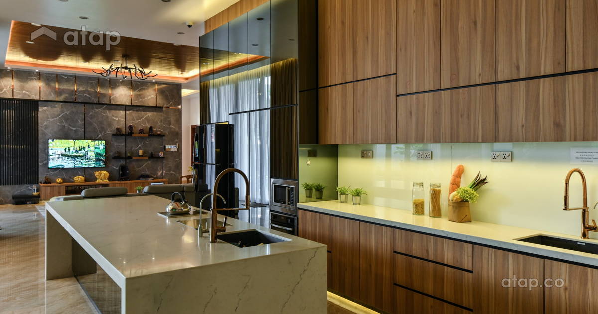 Contemporary Modern Kitchen bungalow design ideas & photos Malaysia