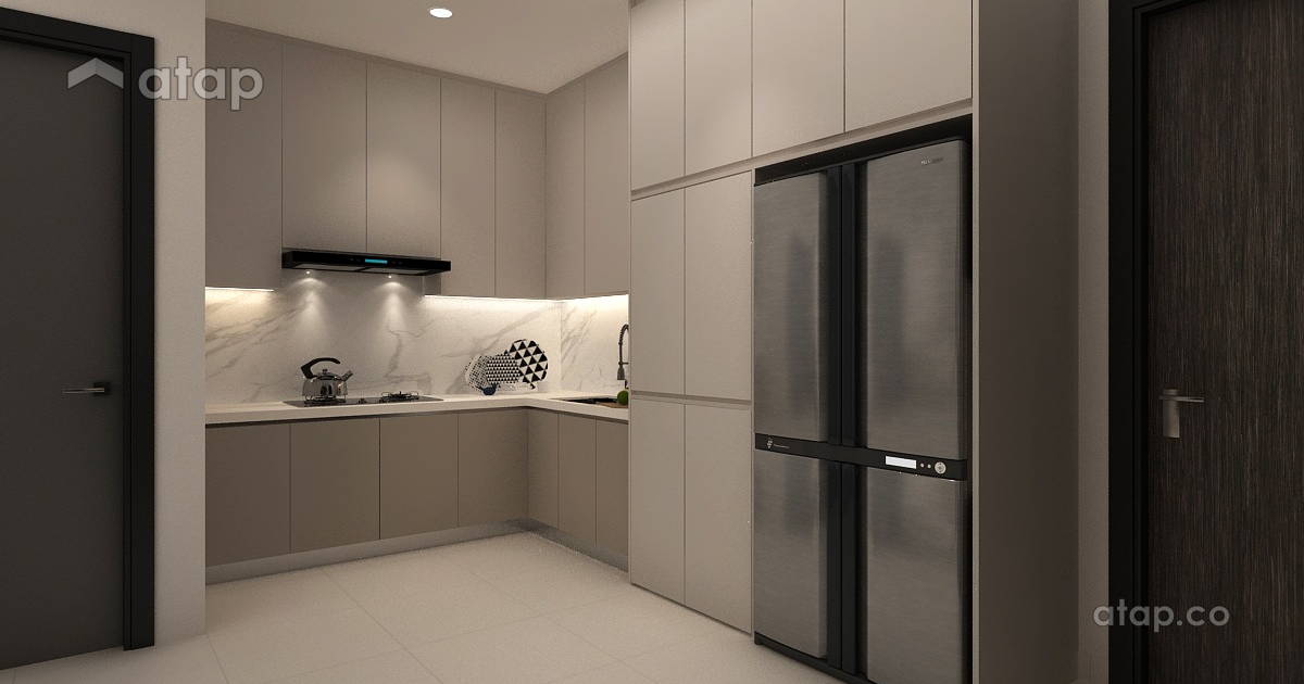 Modern Kitchen condominium @ Henna Residence | K&J Design Studio