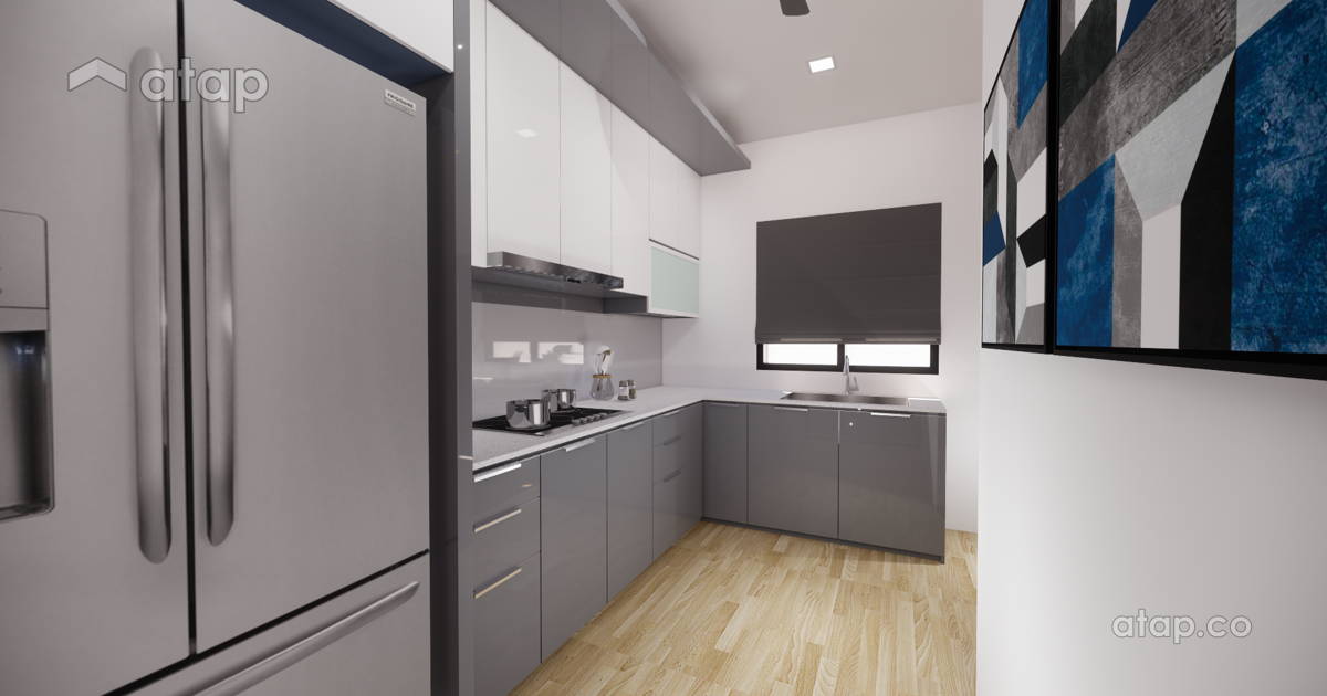 Modern Kitchen terrace design ideas & photos Malaysia | Atap.co