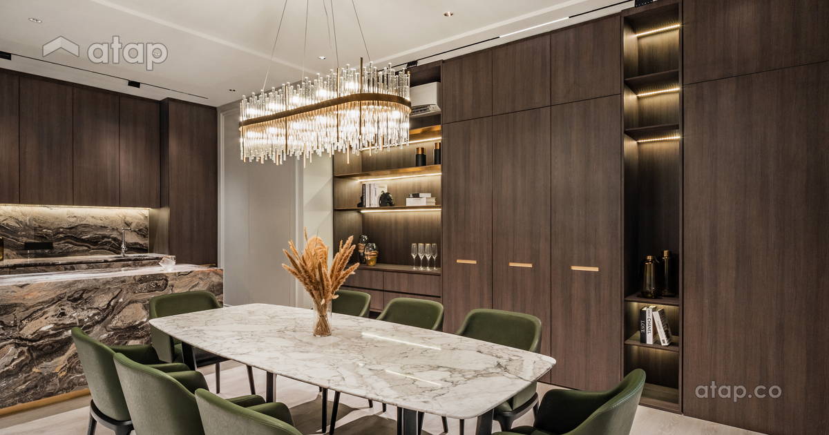 Image showcasing Minimalistic Modern Dining Room condominium design ideas & photos ...