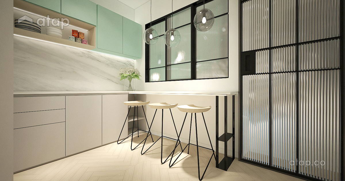 Minimalistic Scandinavian Dining Room Kitchen terrace design ideas ...