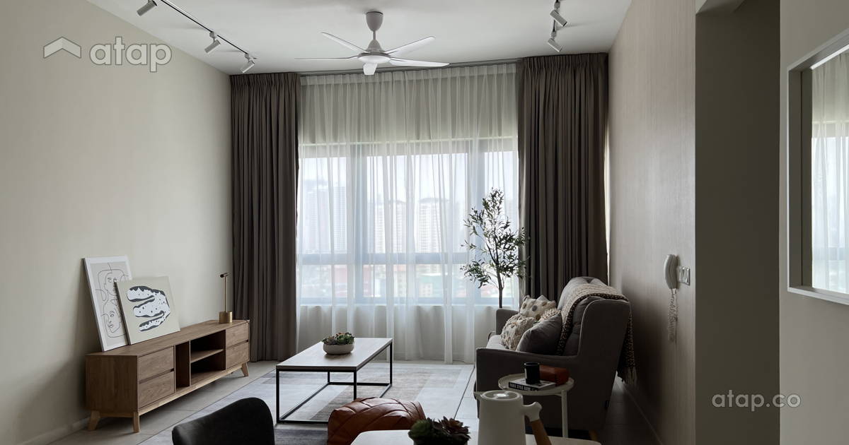 Living Room condominium @ Neutral Zen Escape | Atap Homes