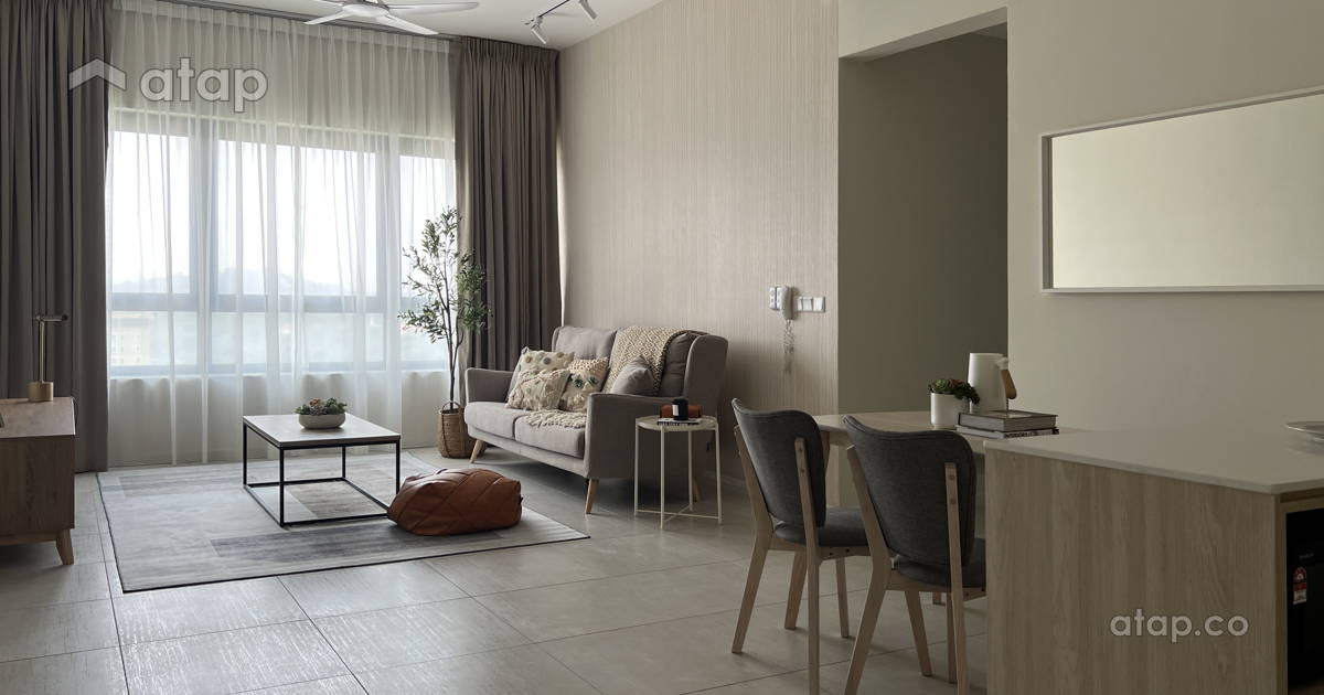 Living Room condominium @ Neutral Zen Escape | Atap Homes