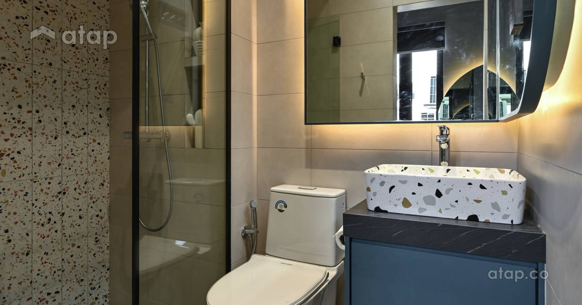 Contemporary Modern Bathroom semidetached design ideas & photos