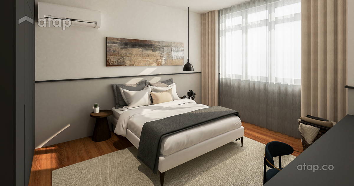 Minimalistic Scandinavian Bedroom apartment design ideas & photos