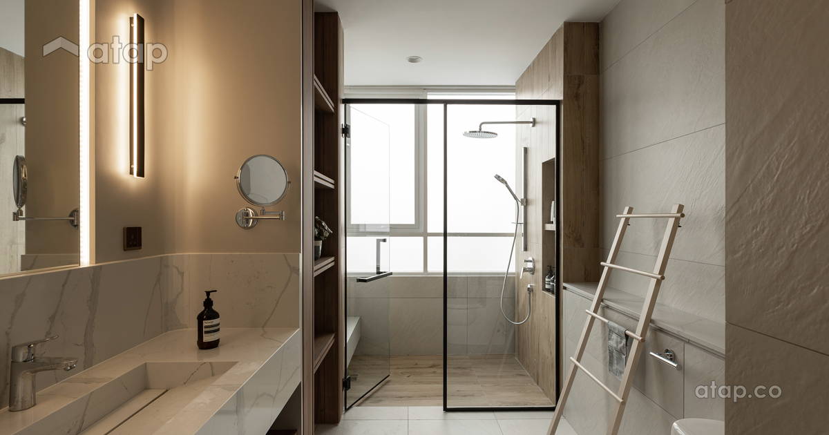 Minimalistic Scandinavian Bathroom condominium design ideas & photos ...