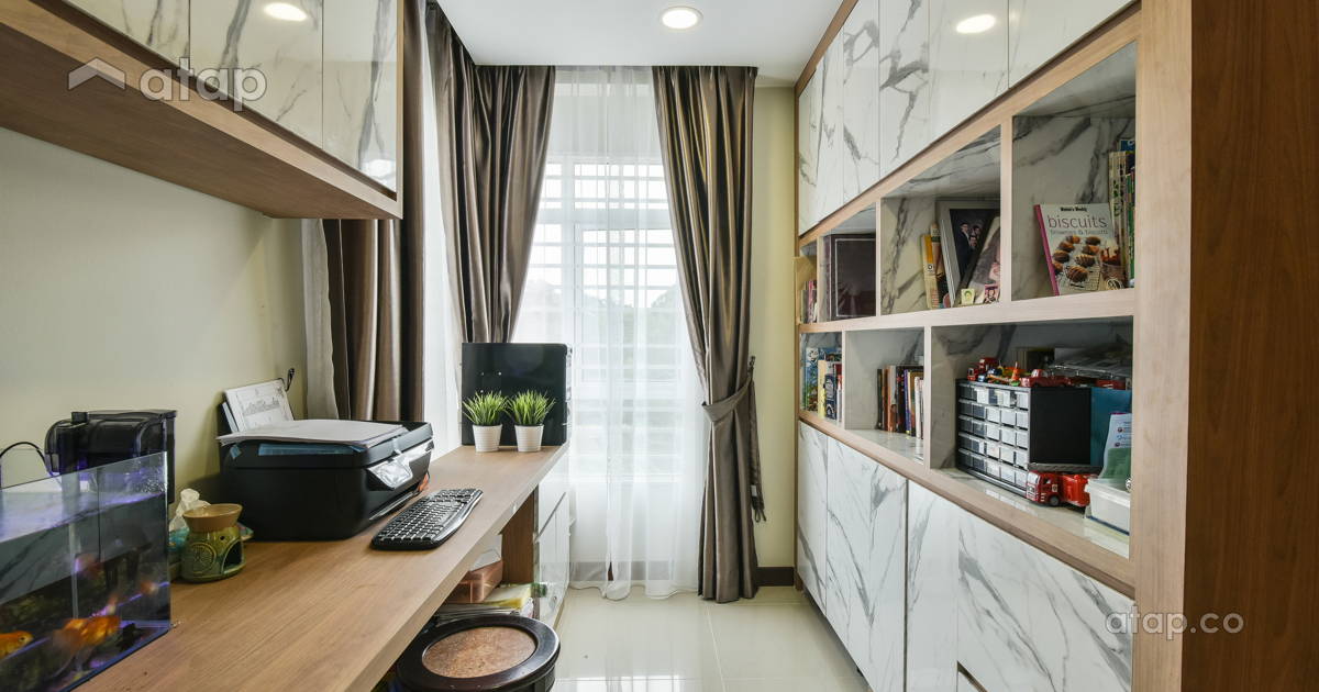 Contemporary Minimalistic Study Room condominium design ideas & photos ...