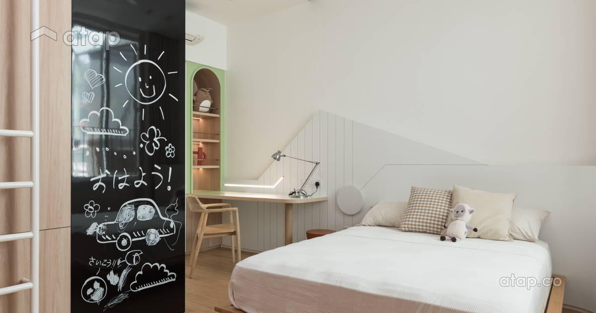 Modern Zen Bedroom Kids semi-detached design ideas & photos Malaysia ...