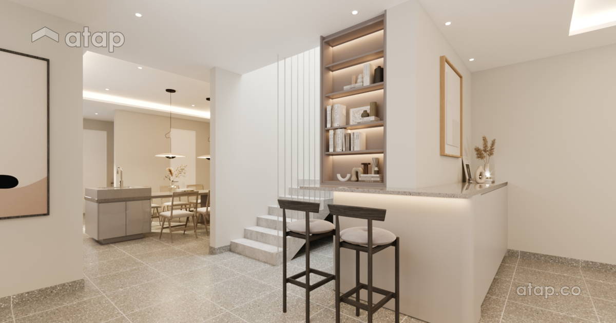 Image showcasing Minimalistic Scandinavian Foyer terrace design ideas & photos Malaysia ...