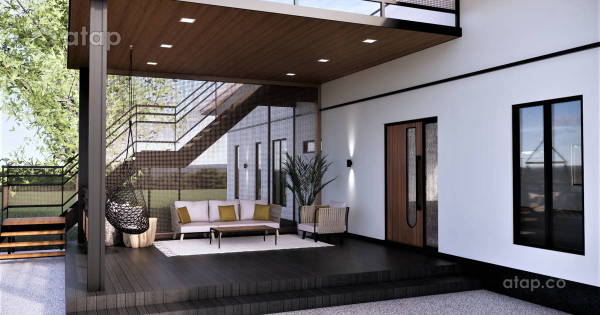 Modern Scandinavian Balcony Exterior bungalow design ideas & photos ...