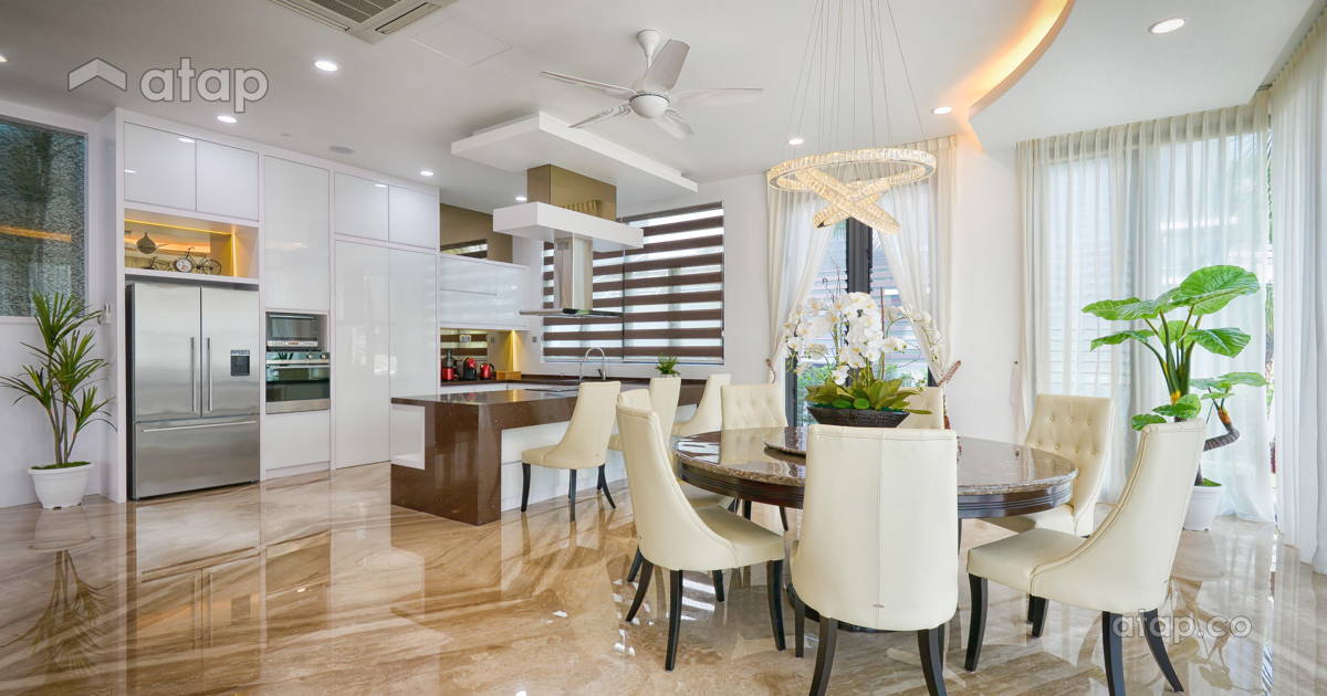 Dining Room bungalow design ideas & photos Malaysia | Atap.co
