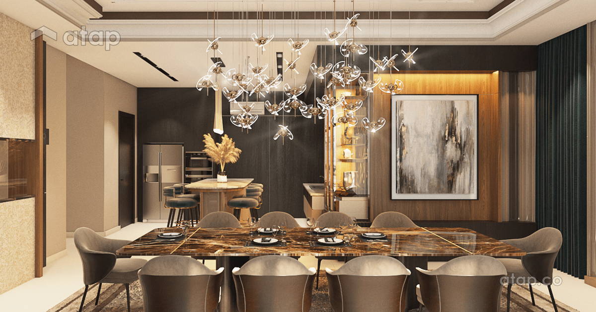 Contemporary Modern Dining Room bungalow design ideas & photos Malaysia ...