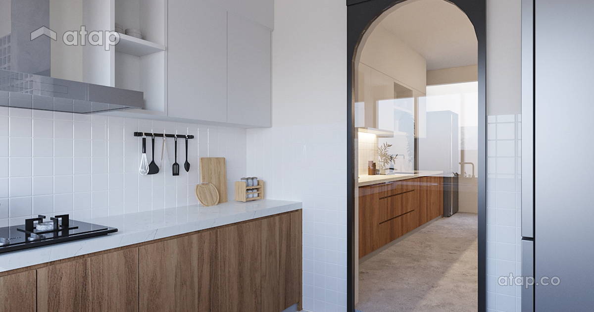 Rustic Kitchen terrace design ideas & photos Malaysia | Atap.co