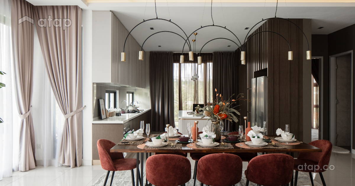 Contemporary Minimalistic Dining Room Kitchen terrace design ideas