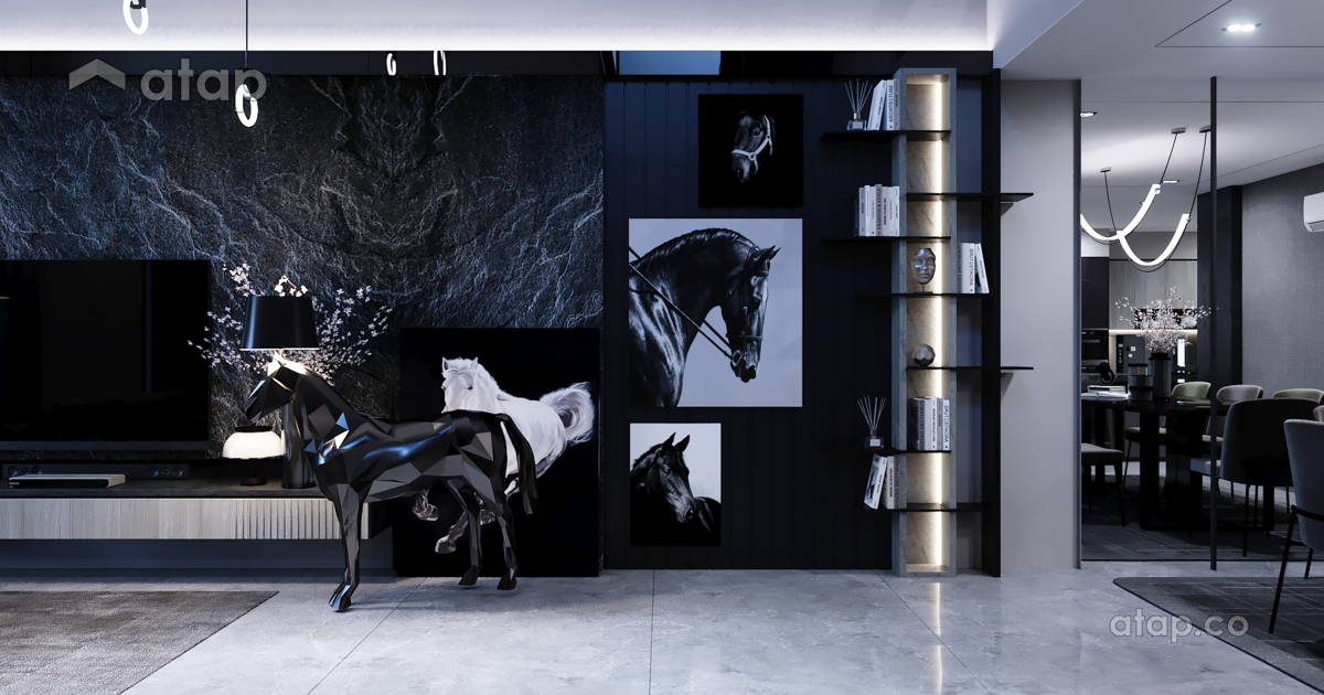 Monochromatic Magnificence | Desa Park Serdang interior design ...