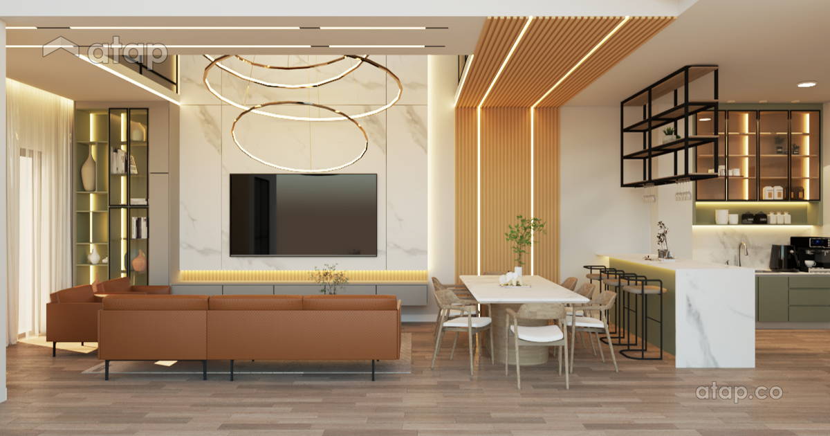 Image showcasing Modern Scandinavian Living Room semi-detached design ideas & photos ...