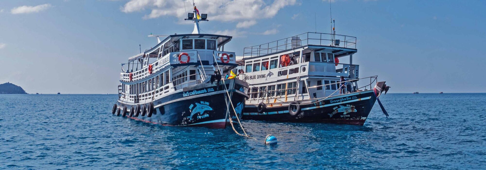 Koh Tao Dive boats. Big Blue Diving Koh Tao